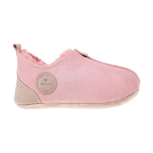  Lammfell Kinder Hausschuhe OXFORD ROSA