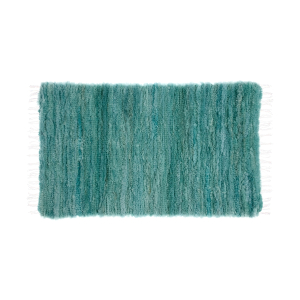 Tkany dywan z owczej skóry Turkusowy